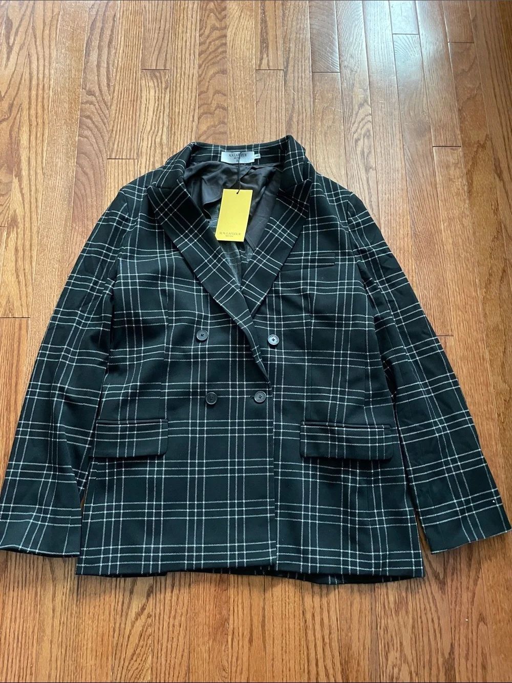 MM Lafleur OHara 2.0 Blazer Knit Suiting Plaid Women’s Sz 14 NWT